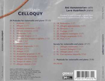 CD Lera Auerbach: Celloquy 373753