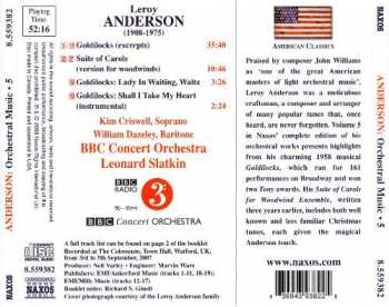 CD Leroy Anderson: Orchestral Music ･ 5, Goldilocks, Suite Of Carols 112605