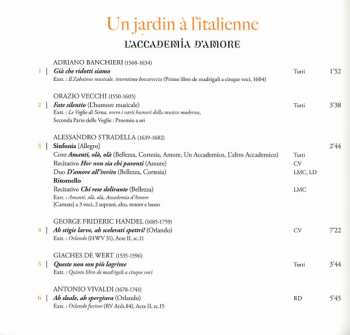 CD Les Arts Florissants: Un Jardin À L'Italienne (Airs, Cantates & Madrigals) 269682