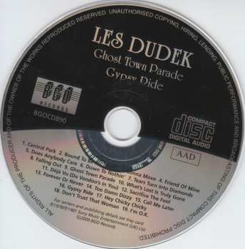 CD Les Dudek: Ghost Town Parade/Gypsy Ride 407501