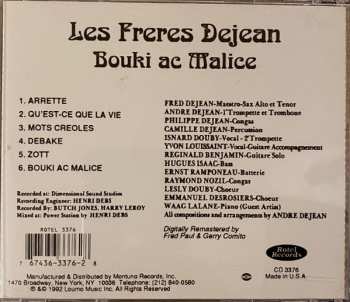 CD Les Frères Déjean: Bouki Ac Malice 322102