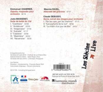 CD Les Siècles: France-Espagne (España; Suite de Ballet Du "Cid"; Alborada Del Gracioso; Iberia, Extrait Des "Images Pour Orchestre") 473324