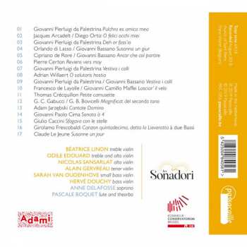 CD Les Sonadori: Cantate Violini! - Florid Early Baroque Songs And Polyphony 328844