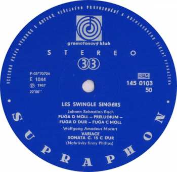 LP Les Swingle Singers: Les Swingle Singers 50340