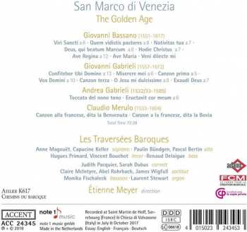 CD Les Traversées Baroques: San Marco Di Venezia: The Golden Age 288607