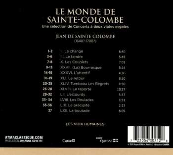CD Les Voix Humaines: Le Monde de Sainte-Colombe 318131