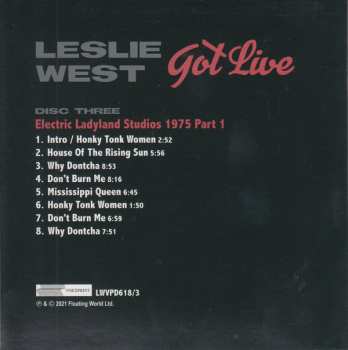 4CD/Box Set Leslie West: Got Live 105044