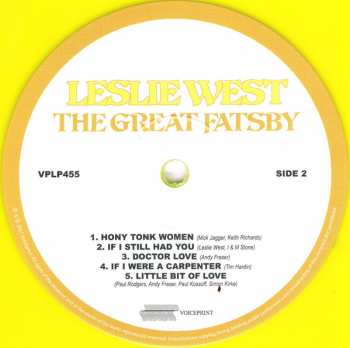 LP Leslie West: The Great Fatsby LTD | CLR 60670