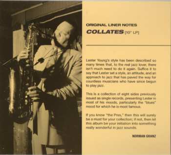 CD Lester Young Quartet: Collates LTD | DIGI 476699