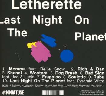 CD Letherette: Last Night On The Planet 244646
