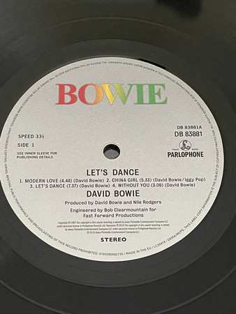 LP David Bowie: Let's Dance 20167