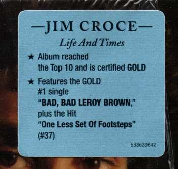 CD Jim Croce: Life And Times 20275