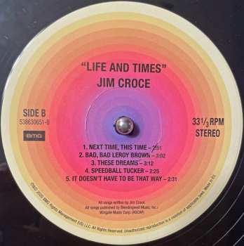 LP Jim Croce: Life And Times 20276