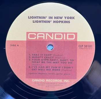 LP Lightnin' Hopkins: Lightnin' In New York 446739