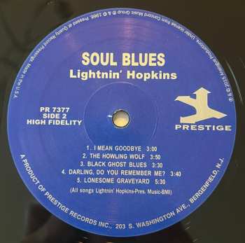LP Lightnin' Hopkins: Soul Blues 537650