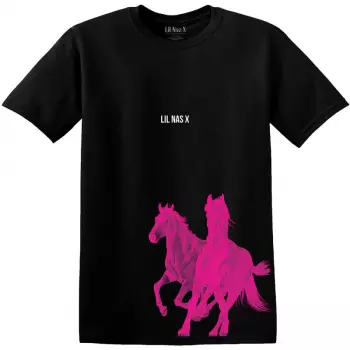 Lil Nas X: Tričko Pink Horses 