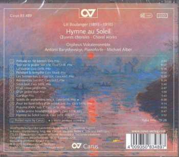 CD Lili Boulanger: Hymne au Soleil (Oeuvres Chorales - Choral Works) 179174