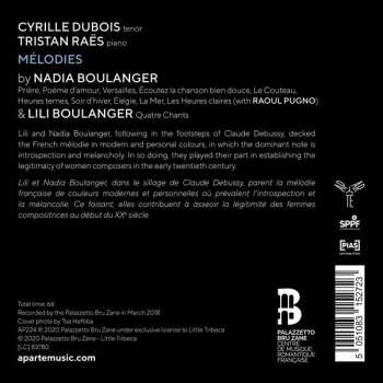 CD Lili Boulanger: Mélodies 301174