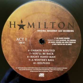 4LP/Box Set Lin-Manuel Miranda: Hamilton (Original Broadway Cast Recording) 313647