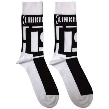 Merch Linkin Park: Linkin Park Unisex Ankle Socks: Brackets Logo (black) (uk Size 4 - 7) 36 - 42