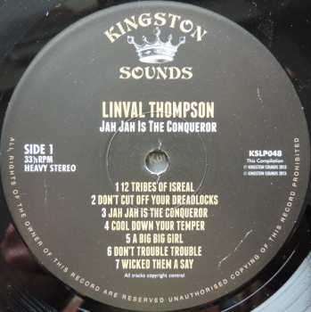 LP Linval Thompson: Jah Jah Is The Conqueror 342749