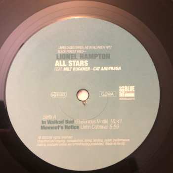 LP Lionel Hampton & His Giants Of Jazz: Black Forest Vibes (Unreleased Tapes Live In Villingen 1977) 449746