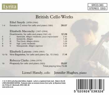CD Lionel Handy: British Cello Works 329794