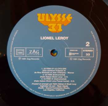 LP Lionel Leroy: Ulysse 31 (Bande Originale De La Série Télévisée) 539684