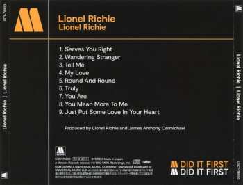 CD Lionel Richie: Lionel Richie LTD 286714