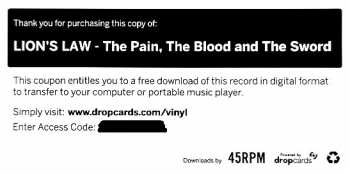 LP Lion's Law: The Pain, The Blood And The Sword 77233