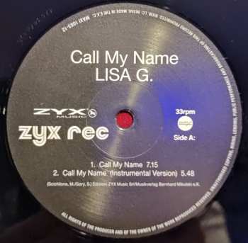 LP Lisa G: Call My Name  141463