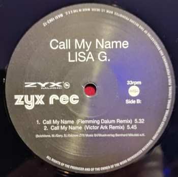 LP Lisa G: Call My Name  141463