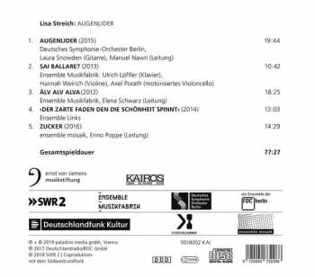 CD Lisa Streich: Augenlider 430587
