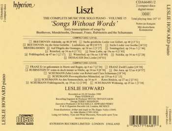 2CD Franz Liszt: Song Transcriptions 433676
