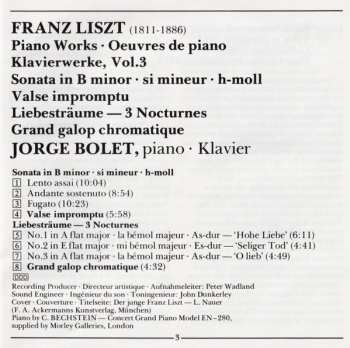 CD Franz Liszt: Piano Works • Oeuvres de Piano • Klavierwerke, Vol. 3 440386