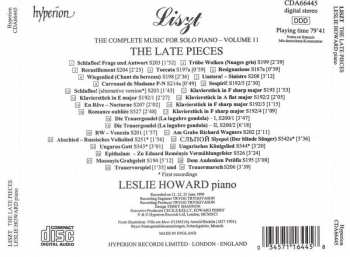 CD Franz Liszt: The Late Pieces 432986