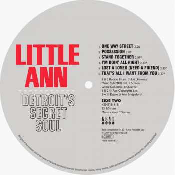 LP Little Ann: Detroit's Secret Soul 127940