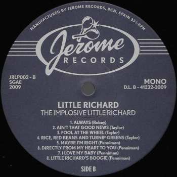 LP Little Richard: The Implosive Little Richard. The Pre-Specialty Sessions 1951-1953 457260