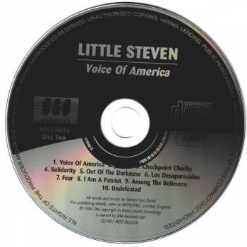 CD Little Steven: Men Without Women / Voice Of America 120851