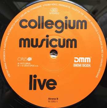 LP Collegium Musicum: Live 20666
