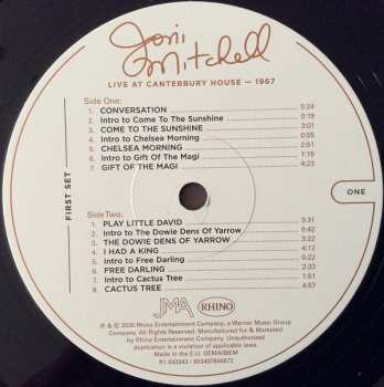 3LP Joni Mitchell: Live At Canterbury House - 1967 LTD 20730