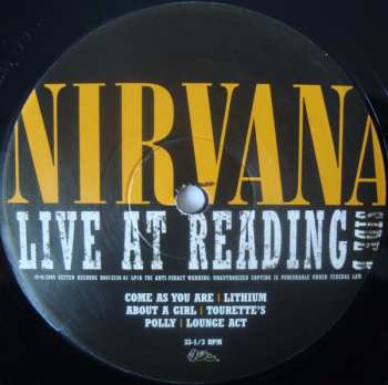 2LP Nirvana: Live At Reading 20853