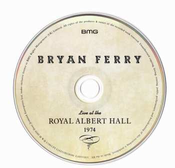 CD Bryan Ferry: Live At The Royal Albert Hall 1974 21050