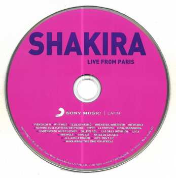 CD/DVD Shakira: Live From Paris