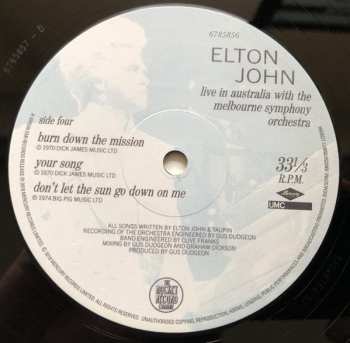 2LP Elton John: Live In Australia (With The Melbourne Symphony Orchestra) 21251