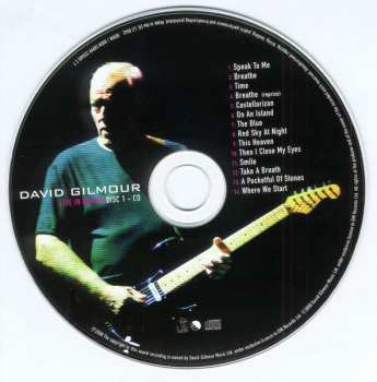 2CD David Gilmour: Live In Gdańsk