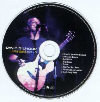2CD David Gilmour: Live In Gdańsk