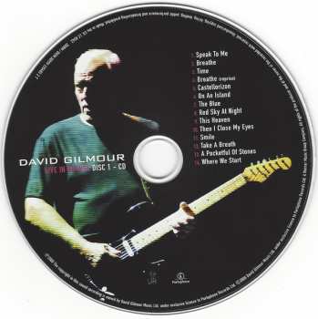 2CD/DVD/Box Set David Gilmour: Live In Gdańsk 21327