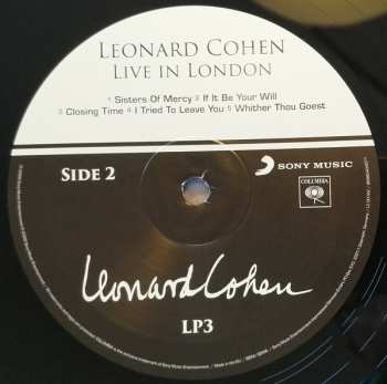 3LP Leonard Cohen: Live In London 21388
