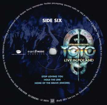 3LP Toto: Live In Poland (35th Anniversary) LTD 470